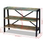vidaXL Sideboard 3 Regalböden Altholz vidaXL Sideboard 3 Regalböden Altholz