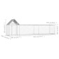 vidaXL Hühnerstall 5x1x1,5 m Verzinkter Stahl vidaXL Hühnerstall 5x1x1,5 m Verzinkter Stahl