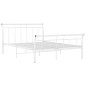 vidaXL Bettgestell Weiß Metall 140x200 cm vidaXL Bettgestell Weiß Metall 140x200 cm