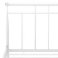 vidaXL Bettgestell Weiß Metall 140x200 cm vidaXL Bettgestell Weiß Metall 140x200 cm