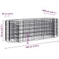 vidaXL Gabionen-Hochbeet Verzinktes Eisen 190x50x50 cm vidaXL Gabionen-Hochbeet Verzinktes Eisen 190x50x50 cm