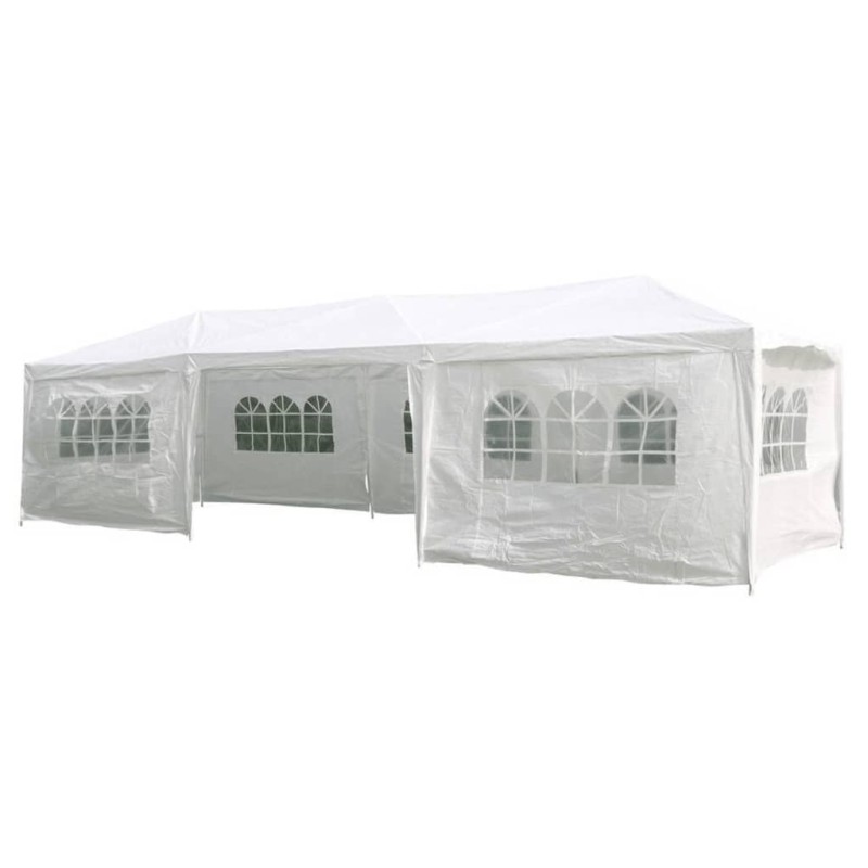 HI Partyzelt mit Seitenwänden 3 x 9 m Weiß HI Partyzelt mit Seitenwänden 3 x 9 m Weiß