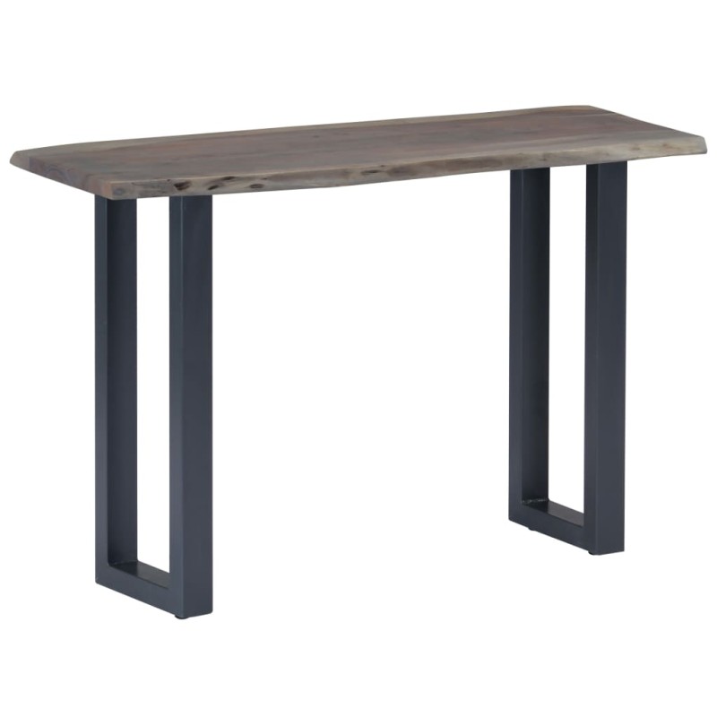 vidaXL Konsolentisch Grau 115 x 35 x 76 cm Massivholz Akazie und Eisen vidaXL Konsolentisch Grau 115 x 35 x 76 cm Massivholz Akazie und Eisen