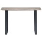 vidaXL Konsolentisch Grau 115 x 35 x 76 cm Massivholz Akazie und Eisen vidaXL Konsolentisch Grau 115 x 35 x 76 cm Massivholz Akazie und Eisen