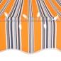 vidaXL Einziehbare Markise Handbetrieben mit LED 400 cm Gelb und Blau vidaXL Einziehbare Markise Handbetrieben mit LED 400 cm Gelb und Blau