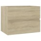 vidaXL Waschbeckenunterschrank Sonoma-Eiche 60x38,5x45cm Holzwerkstoff vidaXL Waschbeckenunterschrank Sonoma-Eiche 60x38,5x45cm Holzwerkstoff