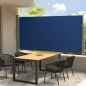vidaXL Seitenmarkise Ausziehbar 160x300 cm Blau vidaXL Seitenmarkise Ausziehbar 160x300 cm Blau