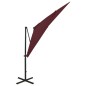 vidaXL Ampelschirm mit Mast und LED-Beleuchtung Bordeauxrot 250 cm vidaXL Ampelschirm mit Mast und LED-Beleuchtung Bordeauxrot 250 cm