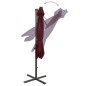 vidaXL Ampelschirm mit Mast und LED-Beleuchtung Bordeauxrot 250 cm vidaXL Ampelschirm mit Mast und LED-Beleuchtung Bordeauxrot 250 cm