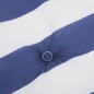 vidaXL Liegestuhl-Auflage Blau&Weiß Gestreift Oxford-Gewebe vidaXL Liegestuhl-Auflage Blau&Weiß Gestreift Oxford-Gewebe