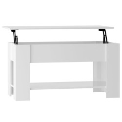 vidaXL Couchtisch Hochglanz-Weiß 101x49x52 cm Holzwerkstoff