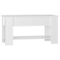vidaXL Couchtisch Hochglanz-Weiß 101x49x52 cm Holzwerkstoff vidaXL Couchtisch Hochglanz-Weiß 101x49x52 cm Holzwerkstoff
