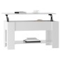 vidaXL Couchtisch Hochglanz-Weiß 101x49x52 cm Holzwerkstoff vidaXL Couchtisch Hochglanz-Weiß 101x49x52 cm Holzwerkstoff