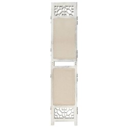 vidaXL 6-tlg. Raumteiler Creme 210x165 cm Stoff