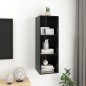 vidaXL TV-Wandschrank Hochglanz-Schwarz 37x37x107 cm Holzwerkstoff vidaXL TV-Wandschrank Hochglanz-Schwarz 37x37x107 cm Holzwerkstoff