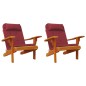 Adirondack-Auflagen 2 Stk. Weinrot Oxford-Gewebe Adirondack-Auflagen 2 Stk. Weinrot Oxford-Gewebe
