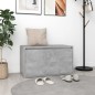 vidaXL Flurbank 80x40x45 cm Betongrau Holzwerkstoff vidaXL Flurbank 80x40x45 cm Betongrau Holzwerkstoff