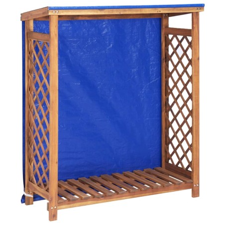 vidaXL Kaminholzregal 105x38x115 cm Akazie Massivholz 