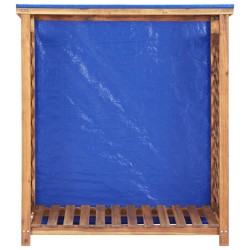 vidaXL Kaminholzregal 105x38x115 cm Akazie Massivholz 