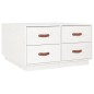 vidaXL Couchtisch Weiß 80x80x45 cm Massivholz Kiefer vidaXL Couchtisch Weiß 80x80x45 cm Massivholz Kiefer