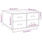 vidaXL Couchtisch Weiß 80x80x45 cm Massivholz Kiefer vidaXL Couchtisch Weiß 80x80x45 cm Massivholz Kiefer