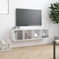 vidaXL Bücherregal/TV-Schrank Hochglanz-Weiß 143×30×36 cm vidaXL Bücherregal/TV-Schrank Hochglanz-Weiß 143×30×36 cm
