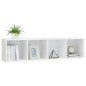 vidaXL Bücherregal/TV-Schrank Hochglanz-Weiß 143×30×36 cm vidaXL Bücherregal/TV-Schrank Hochglanz-Weiß 143×30×36 cm
