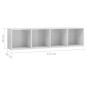 vidaXL Bücherregal/TV-Schrank Hochglanz-Weiß 143×30×36 cm vidaXL Bücherregal/TV-Schrank Hochglanz-Weiß 143×30×36 cm