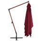 vidaXL Ampelshirm mit Holzmast 400x300 cm Bordeauxrot vidaXL Ampelshirm mit Holzmast 400x300 cm Bordeauxrot