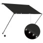 vidaXL Einziehbare Markise mit LED 100×150 cm Anthrazit vidaXL Einziehbare Markise mit LED 100×150 cm Anthrazit