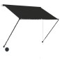 vidaXL Einziehbare Markise mit LED 100×150 cm Anthrazit vidaXL Einziehbare Markise mit LED 100×150 cm Anthrazit
