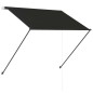 vidaXL Einziehbare Markise mit LED 100×150 cm Anthrazit vidaXL Einziehbare Markise mit LED 100×150 cm Anthrazit