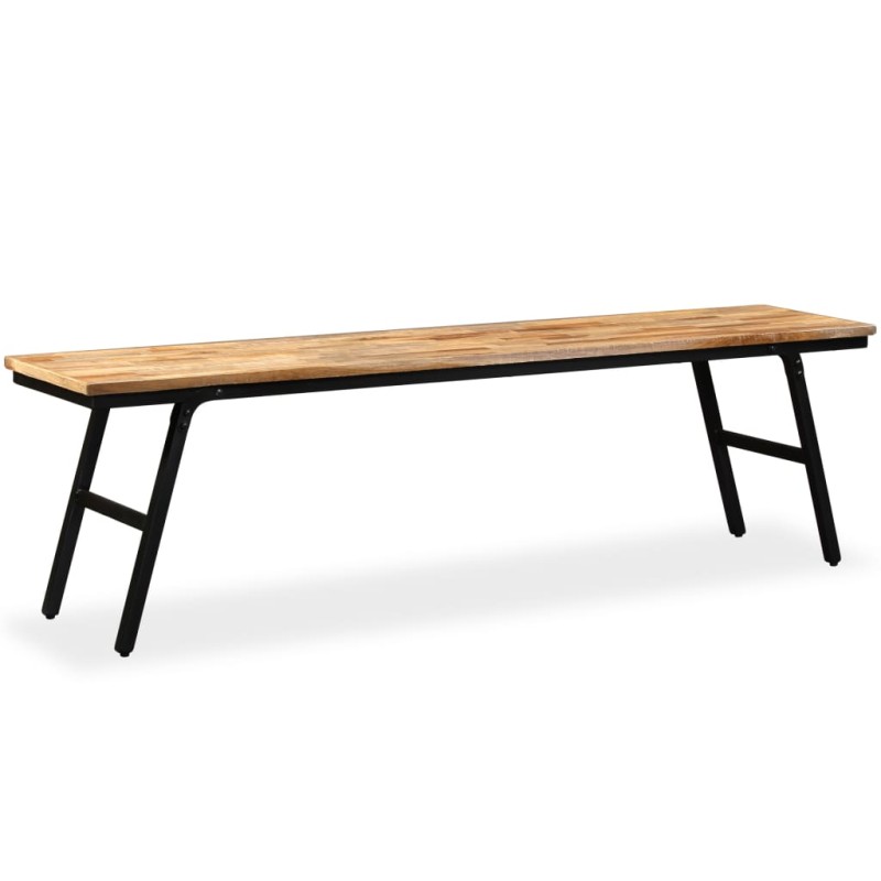 vidaXL Sitzbank Recyceltes Teak und Stahl 160 x 35 x 45 cm vidaXL Sitzbank Recyceltes Teak und Stahl 160 x 35 x 45 cm