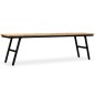 vidaXL Sitzbank Recyceltes Teak und Stahl 160 x 35 x 45 cm vidaXL Sitzbank Recyceltes Teak und Stahl 160 x 35 x 45 cm