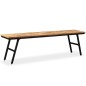 vidaXL Sitzbank Recyceltes Teak und Stahl 160 x 35 x 45 cm vidaXL Sitzbank Recyceltes Teak und Stahl 160 x 35 x 45 cm