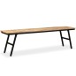 vidaXL Sitzbank Recyceltes Teak und Stahl 160 x 35 x 45 cm vidaXL Sitzbank Recyceltes Teak und Stahl 160 x 35 x 45 cm