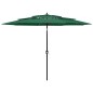vidaXL Sonnenschirm mit Aluminium-Mast 3-lagig Grün 3 m vidaXL Sonnenschirm mit Aluminium-Mast 3-lagig Grün 3 m
