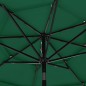vidaXL Sonnenschirm mit Aluminium-Mast 3-lagig Grün 3 m vidaXL Sonnenschirm mit Aluminium-Mast 3-lagig Grün 3 m