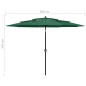 vidaXL Sonnenschirm mit Aluminium-Mast 3-lagig Grün 3 m vidaXL Sonnenschirm mit Aluminium-Mast 3-lagig Grün 3 m