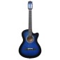 vidaXL Westerngitarre Cutaway mit 6 Saiten Blau-Schattiert 38" vidaXL Westerngitarre Cutaway mit 6 Saiten Blau-Schattiert 38"