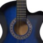 vidaXL Westerngitarre Cutaway mit 6 Saiten Blau-Schattiert 38" vidaXL Westerngitarre Cutaway mit 6 Saiten Blau-Schattiert 38"