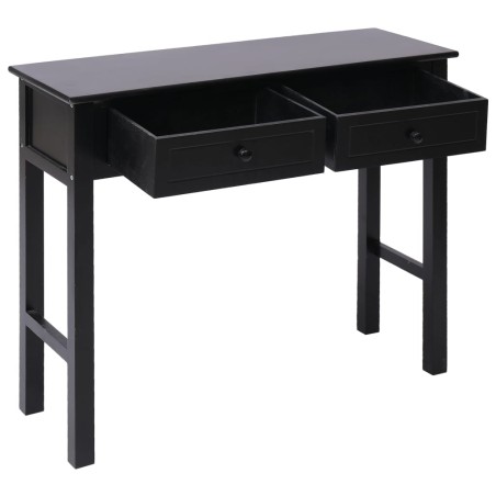 vidaXL Konsolentisch Schwarz 90 × 30 × 77 cm Holz