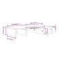 vidaXL Monitorständer Grau 60x24x10,5 cm Massivholz Kiefer vidaXL Monitorständer Grau 60x24x10,5 cm Massivholz Kiefer
