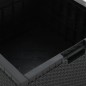 vidaXL Garten-Aufbewahrungsbox 60x54x41 cm PP Rattan Graphit vidaXL Garten-Aufbewahrungsbox 60x54x41 cm PP Rattan Graphit