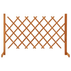 vidaXL Garten-Rankzaun Orange 120x90 cm Massivholz Tanne