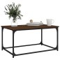 vidaXL Couchtisch Braun Eichen-Optik 80x50x40 cm Holzwerkstoff Eisen vidaXL Couchtisch Braun Eichen-Optik 80x50x40 cm Holzwerkstoff Eisen
