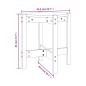 vidaXL Couchtisch Grau Ø 42,5x45 cm Massivholz Kiefer vidaXL Couchtisch Grau Ø 42,5x45 cm Massivholz Kiefer