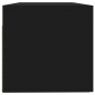 vidaXL Wandschrank Schwarz 100x36,5x35 cm Holzwerkstoff