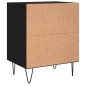 vidaXL Nachttische 2 Stk. Schwarz 40x30x50 cm Holzwerkstoff vidaXL Nachttische 2 Stk. Schwarz 40x30x50 cm Holzwerkstoff