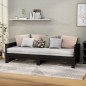 vidaXL Ausziehbares Tagesbett Schwarz Massivholz Kiefer 2x(80x200) cm vidaXL Ausziehbares Tagesbett Schwarz Massivholz Kiefer 2x(80x200) cm